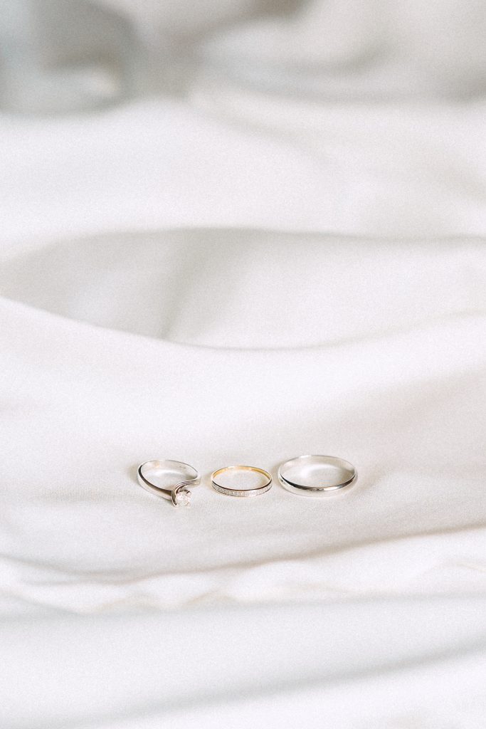 Silver rings on white cloth, Nagpur